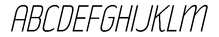 Rakesly Thin Italic Font UPPERCASE