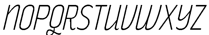 Rakesly Thin Italic Font UPPERCASE