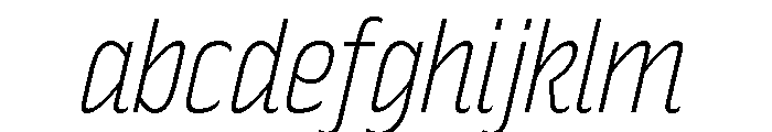Rakesly Thin Italic FONT