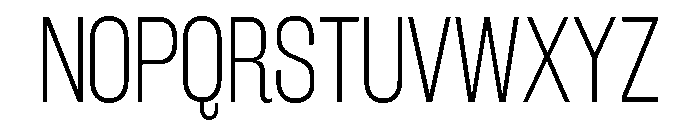 Rakesly Thin Font UPPERCASE