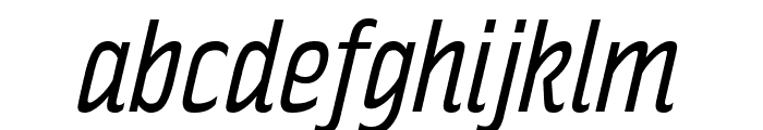 RakeslyBk-Italic Font LOWERCASE