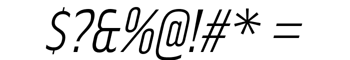 RakeslyLt-Italic Font OTHER CHARS