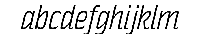 RakeslyLt-Italic Font LOWERCASE