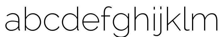 Raleway ExtraLight Font LOWERCASE
