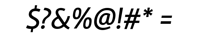 Rambla Italic Font OTHER CHARS
