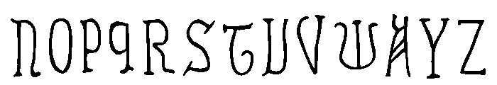 Ramundus Regular Font LOWERCASE