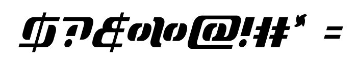 Range Paladin Condensed Italic Font OTHER CHARS