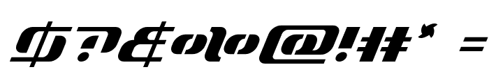 Range Paladin Super-Italic Font OTHER CHARS