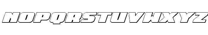 Rapid Response 3D Italic Font UPPERCASE