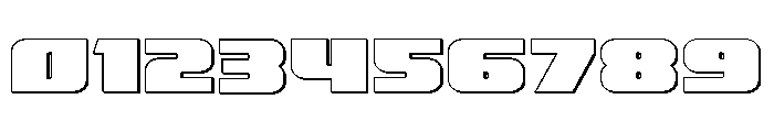 Rapid Response 3D Font OTHER CHARS