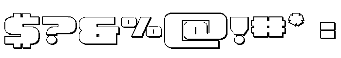 Rapid Response 3D Font OTHER CHARS
