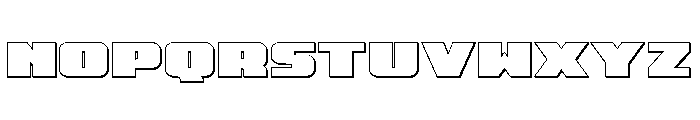 Rapid Response 3D Font LOWERCASE