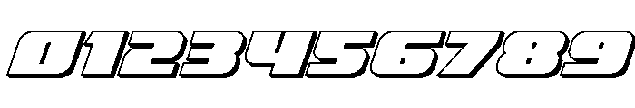 Rapid Response Bold 3D Italic Font OTHER CHARS