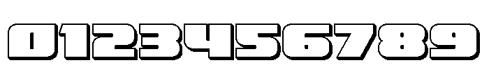 Rapid Response Bold 3D Font OTHER CHARS