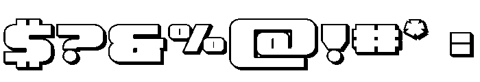 Rapid Response Bold 3D Font OTHER CHARS