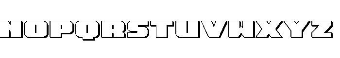 Rapid Response Bold 3D Font UPPERCASE
