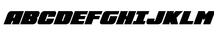 Rapid Response Condensed SupIt Font UPPERCASE