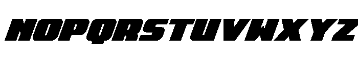 Rapid Response Condensed SupIt Font UPPERCASE