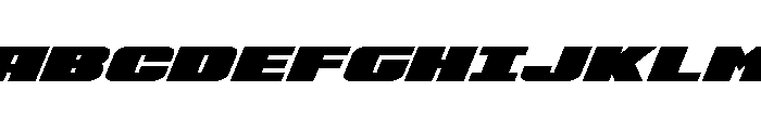 Rapid Response Expanded Italic Font UPPERCASE