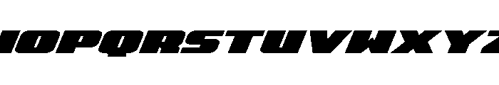 Rapid Response Expanded Italic Font UPPERCASE