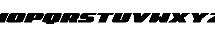Rapid Response Expanded Italic Font LOWERCASE
