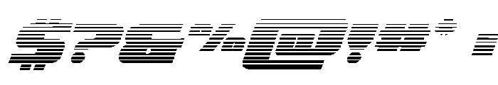 Rapid Response Gradient Italic Font OTHER CHARS