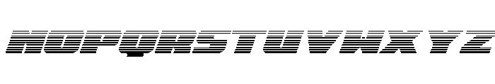 Rapid Response Gradient Italic Font UPPERCASE
