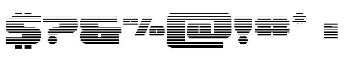Rapid Response Gradient Font OTHER CHARS
