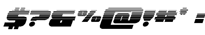 Rapid Response Halftone Italic Font OTHER CHARS