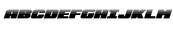 Rapid Response Halftone Italic Font UPPERCASE