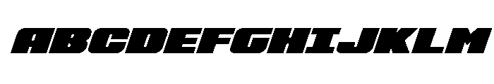 Rapid Response Italic Font UPPERCASE
