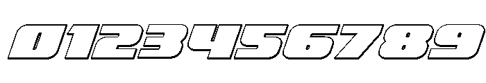 Rapid Response LC 3D Italic Font OTHER CHARS