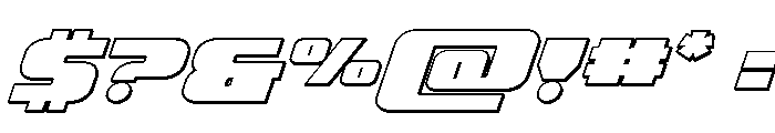 Rapid Response LC 3D Italic Font OTHER CHARS