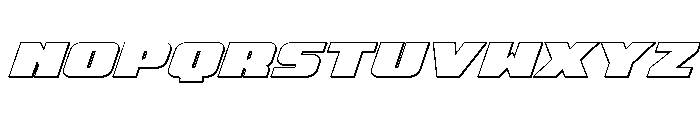 Rapid Response LC 3D Italic Font UPPERCASE