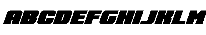 Rapid Response LC Condensed It Font UPPERCASE