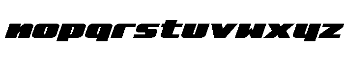 Rapid Response LC Expanded Ita Font LOWERCASE