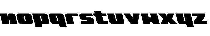 Rapid Response LC Leftalic Font LOWERCASE