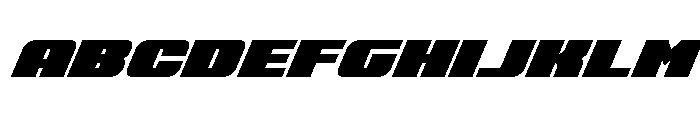 Rapid Response LC Super-Italic Font UPPERCASE