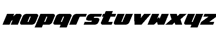 Rapid Response LC Super-Italic Font LOWERCASE