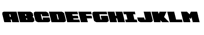 Rapid Response Leftalic Font UPPERCASE