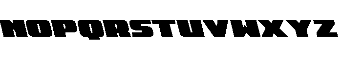 Rapid Response Leftalic Font UPPERCASE