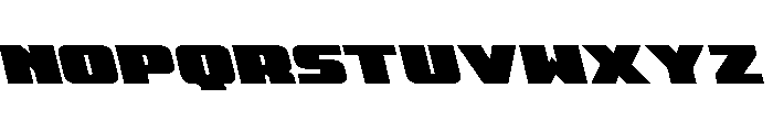 Rapid Response Leftalic Font LOWERCASE