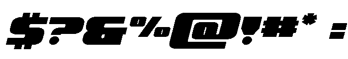 Rapid Response Semi-Italic Font OTHER CHARS