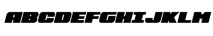 Rapid Response Semi-Italic Font UPPERCASE