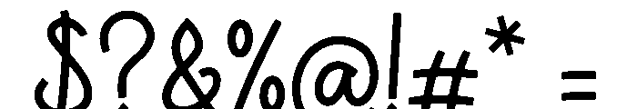 Raqasy Font OTHER CHARS