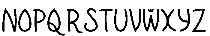 Raqasy Font UPPERCASE