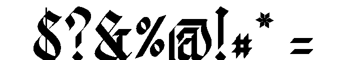 Raquens Font OTHER CHARS
