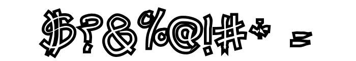 Ra's Hand Hollow Font OTHER CHARS