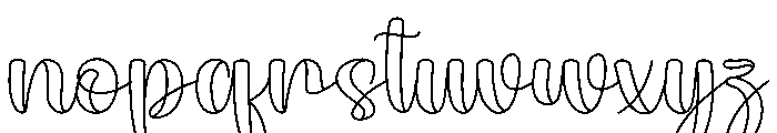 Raspberry1 Font LOWERCASE