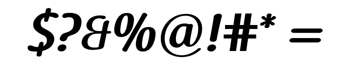 Raspoutine DemiBold Italic Font OTHER CHARS
